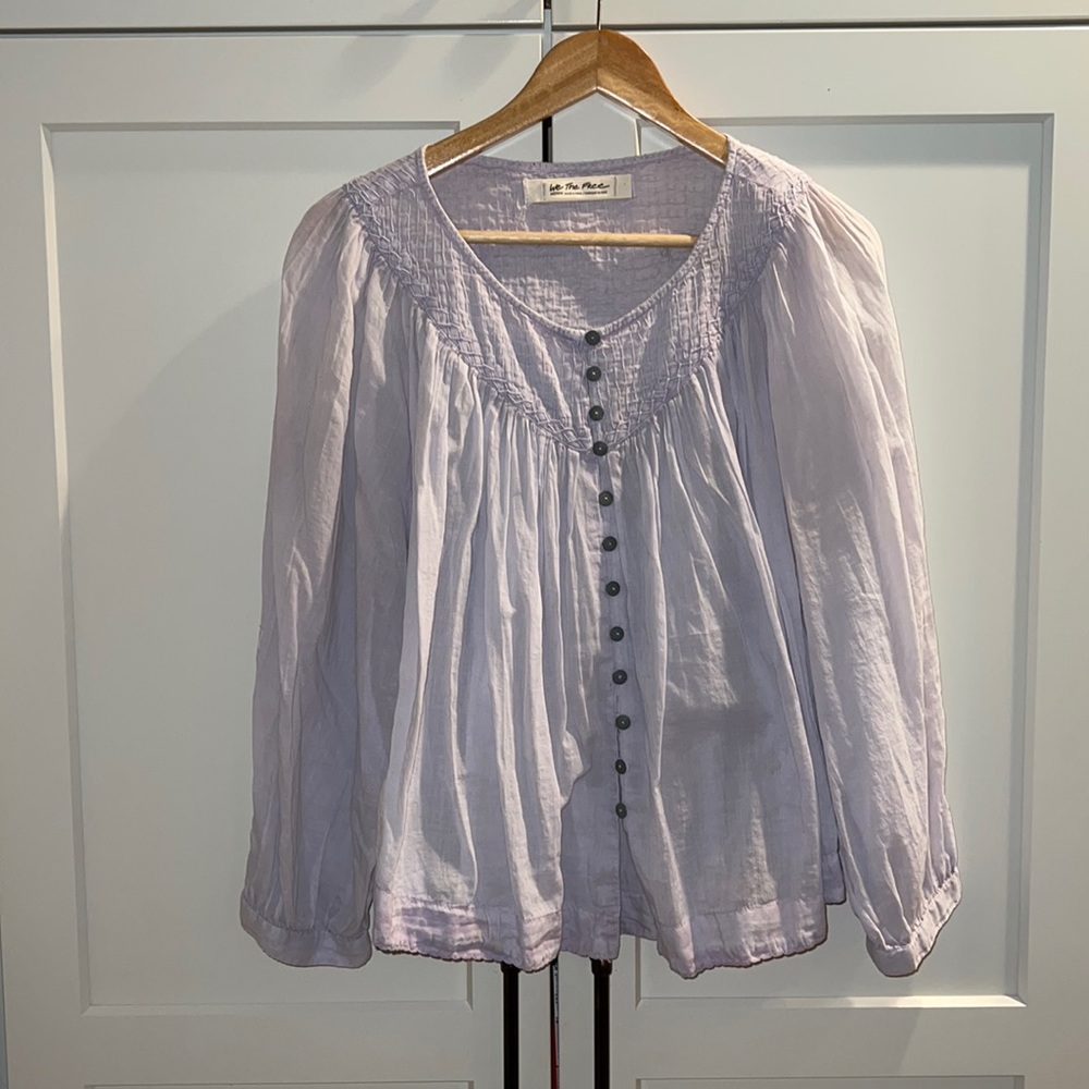 Purple Free People Blouse